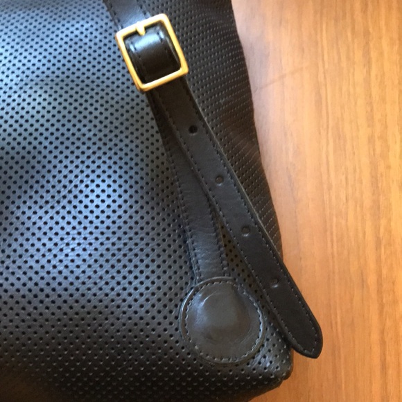 8/25 LAST DAY📦 Clare V Marcelle Black Perforated Leather Backpack - Picture 9 of 11